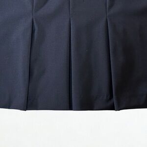 Talbots Navy Lightweight Wool Career Skirt NWT Size 12 Pleated Back Lined